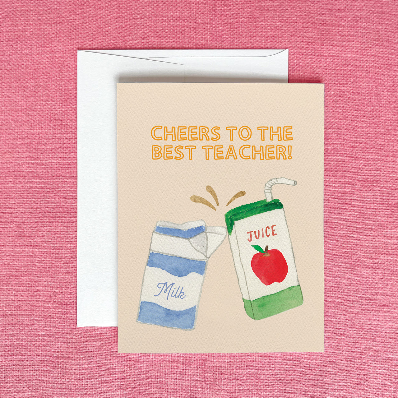 Cheers to the Best Teacher Greeting Card by Gert & Co
