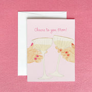 "Cheers to you, Mom" Greeting Card by Gert & Co