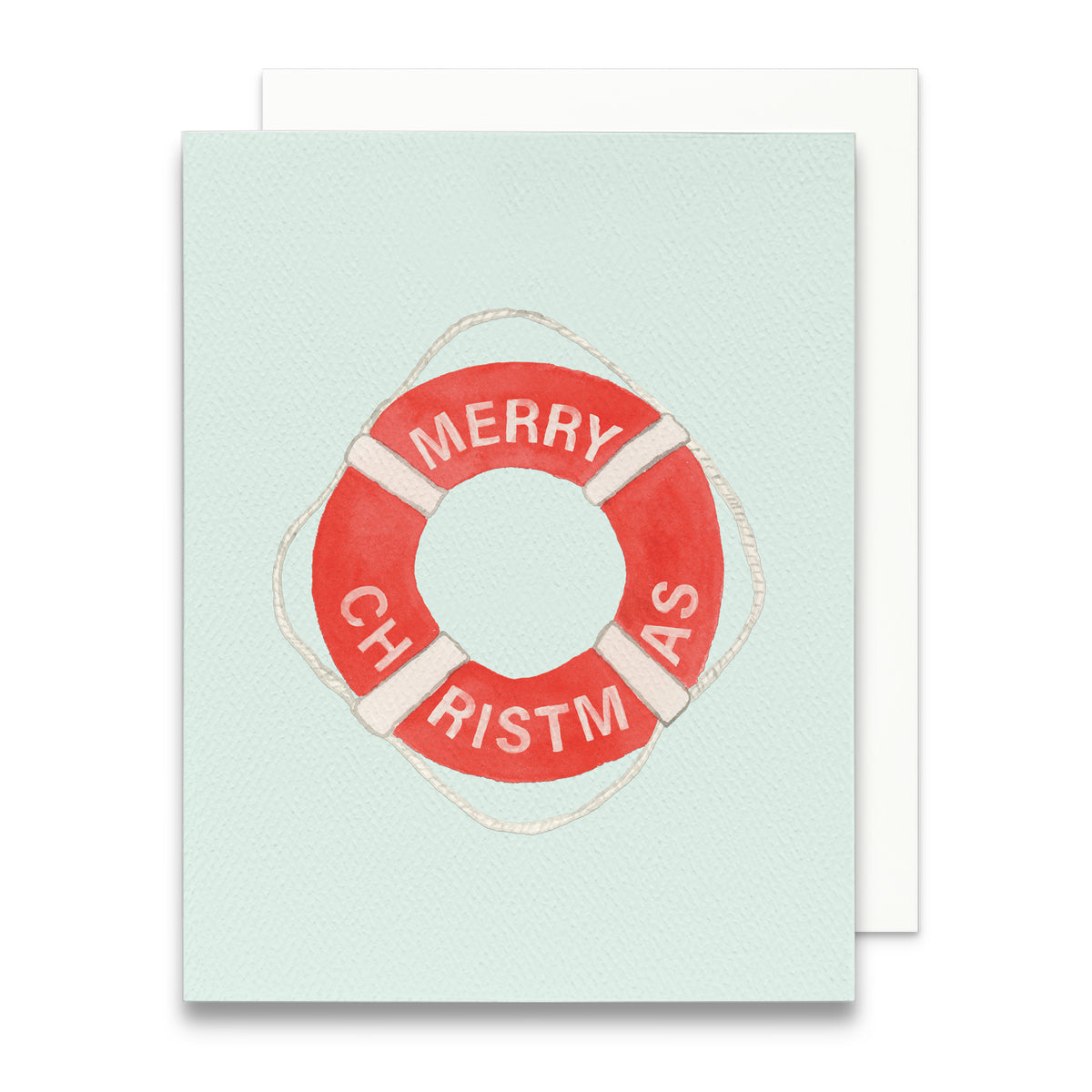 Christmas Life Preserver Greeting Card