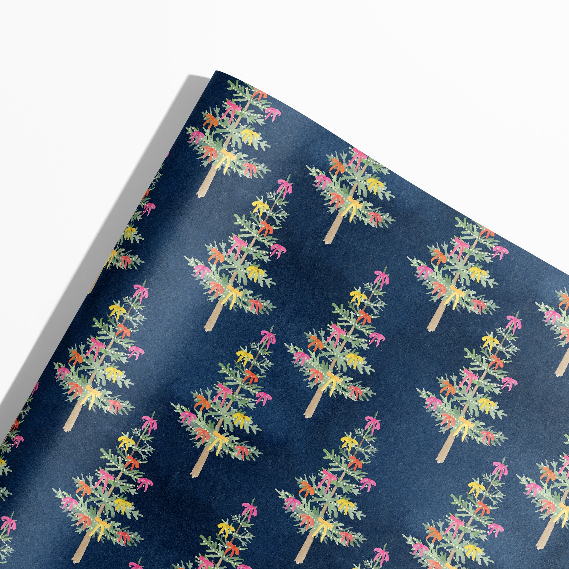 Whimsical Holiday Trees Gift Wrap by Gert & Co