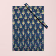 Whimsical Holiday Trees Gift Wrap by Gert & Co