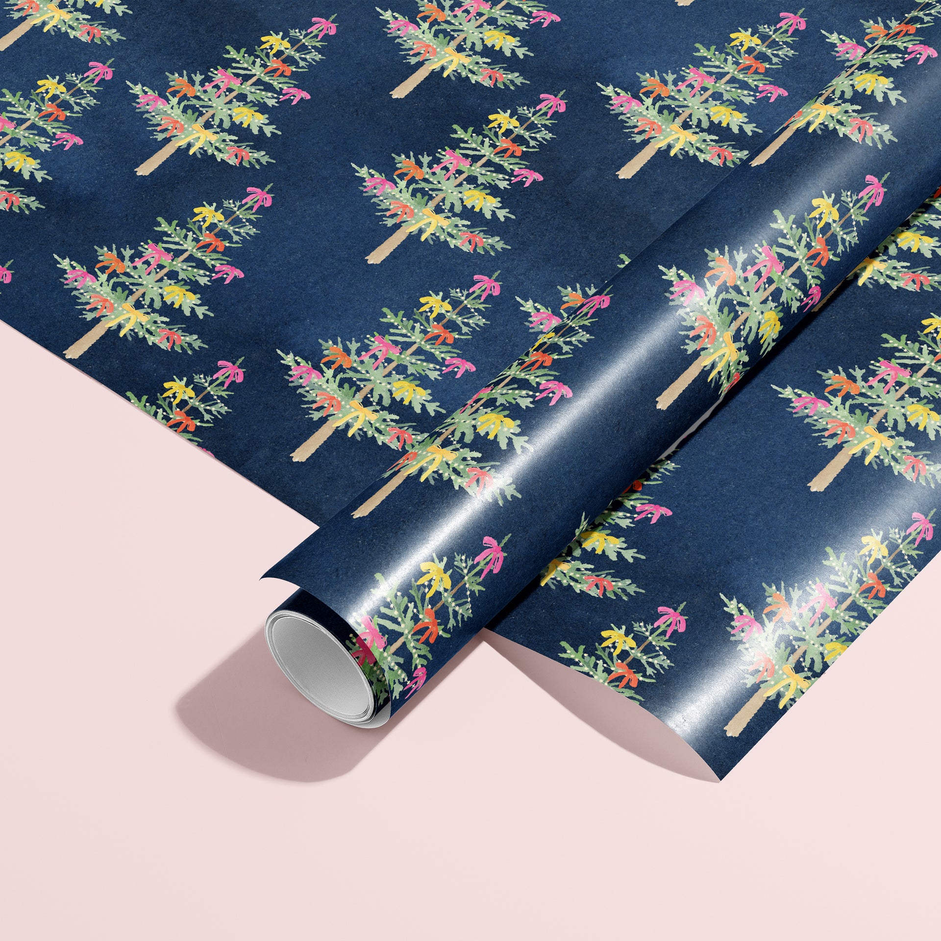Whimsical Holiday Trees Gift Wrap by Gert & Co