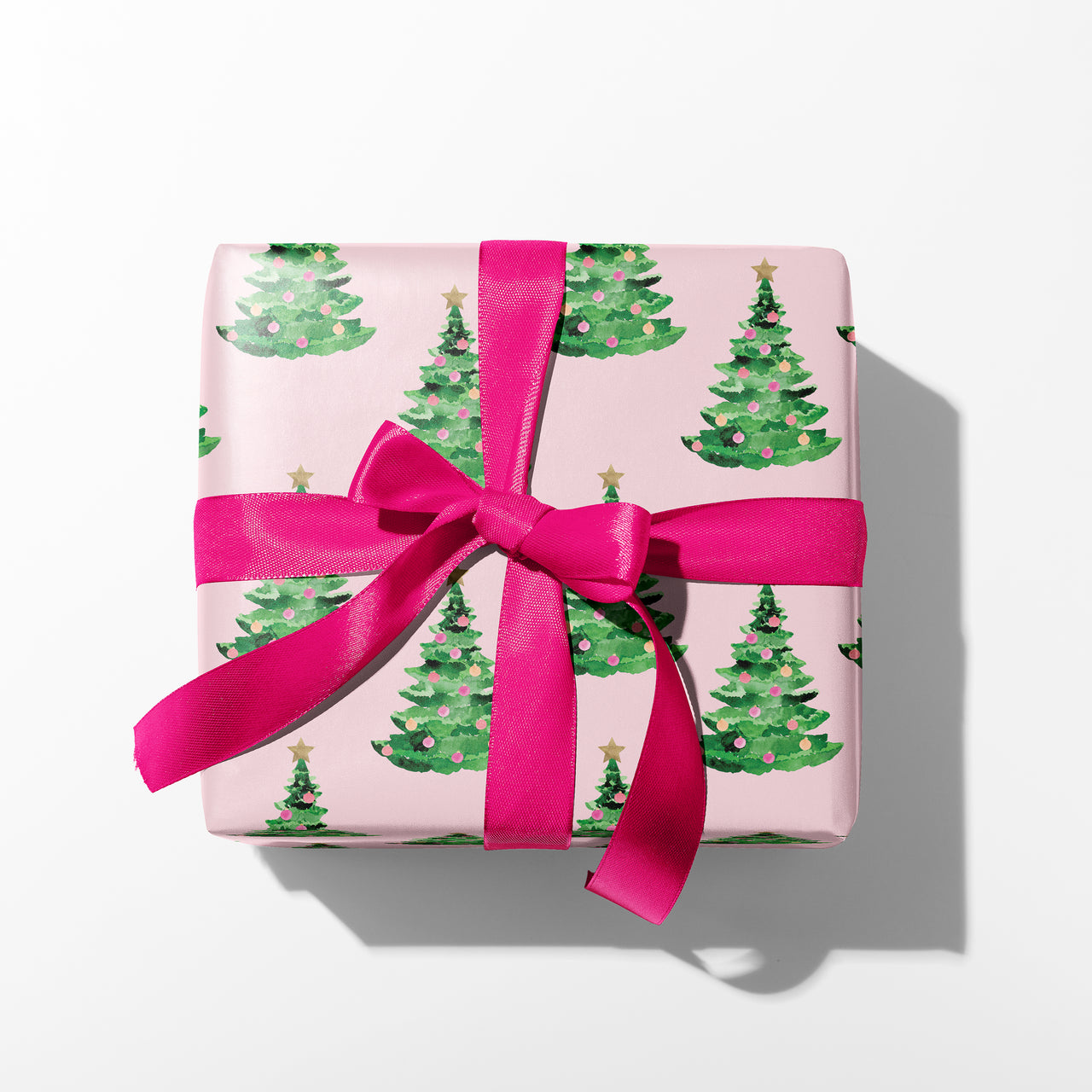 Pink Christmas Trees Holiday by Gert & Co