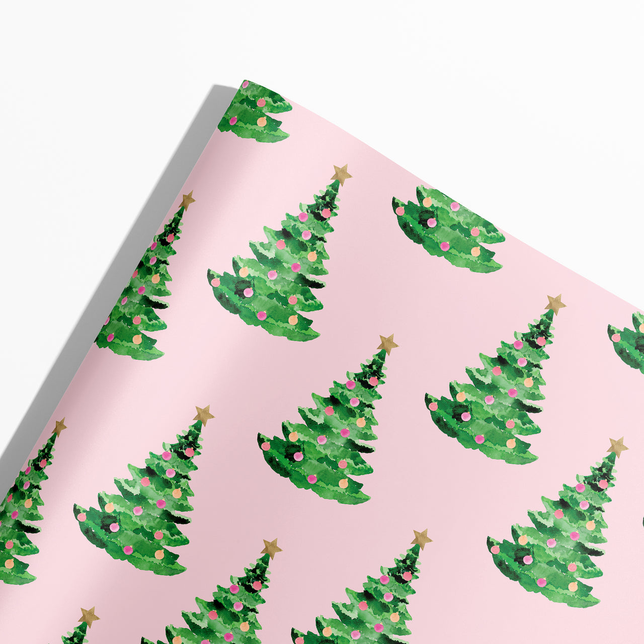 Pink Christmas Trees Holiday by Gert & Co