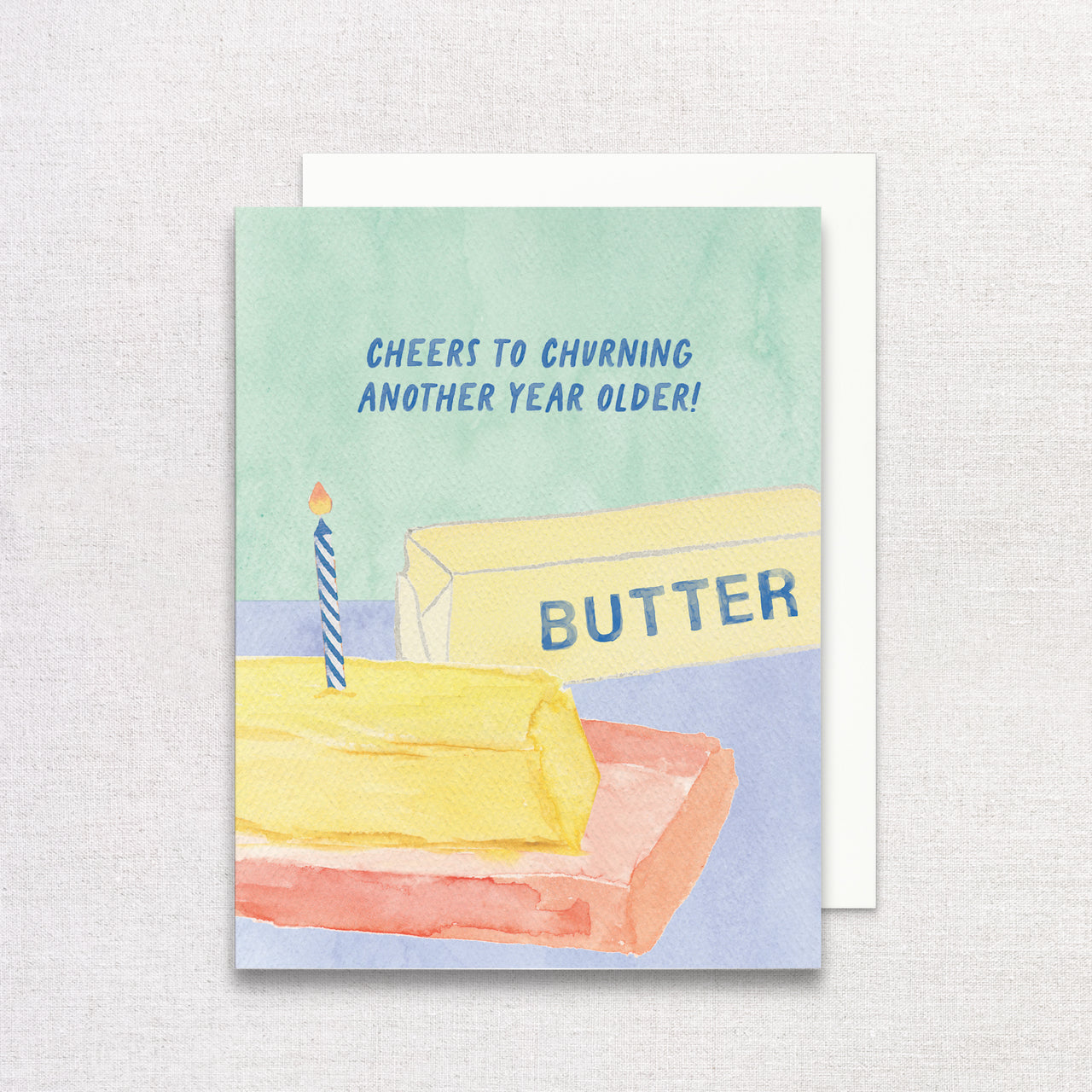 Butter Pun Birthday Greeting Card