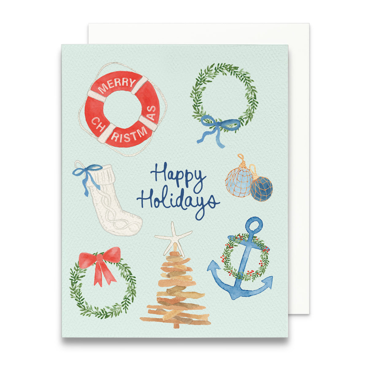 Coastal Christmas Greeting Card