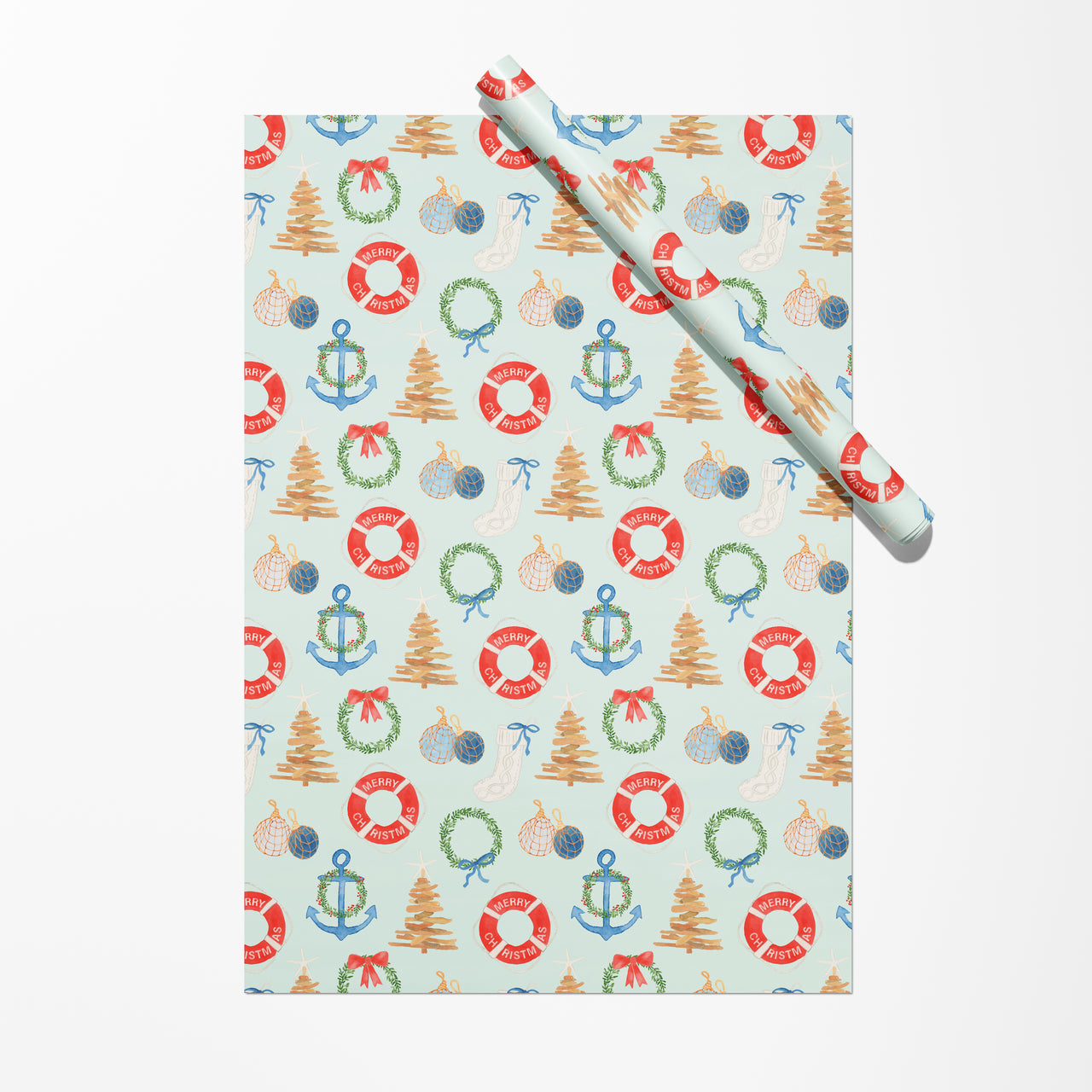 Coastal Christmas Gift Wrap by Gert & Co