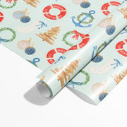Coastal Christmas Gift Wrap by Gert & Co