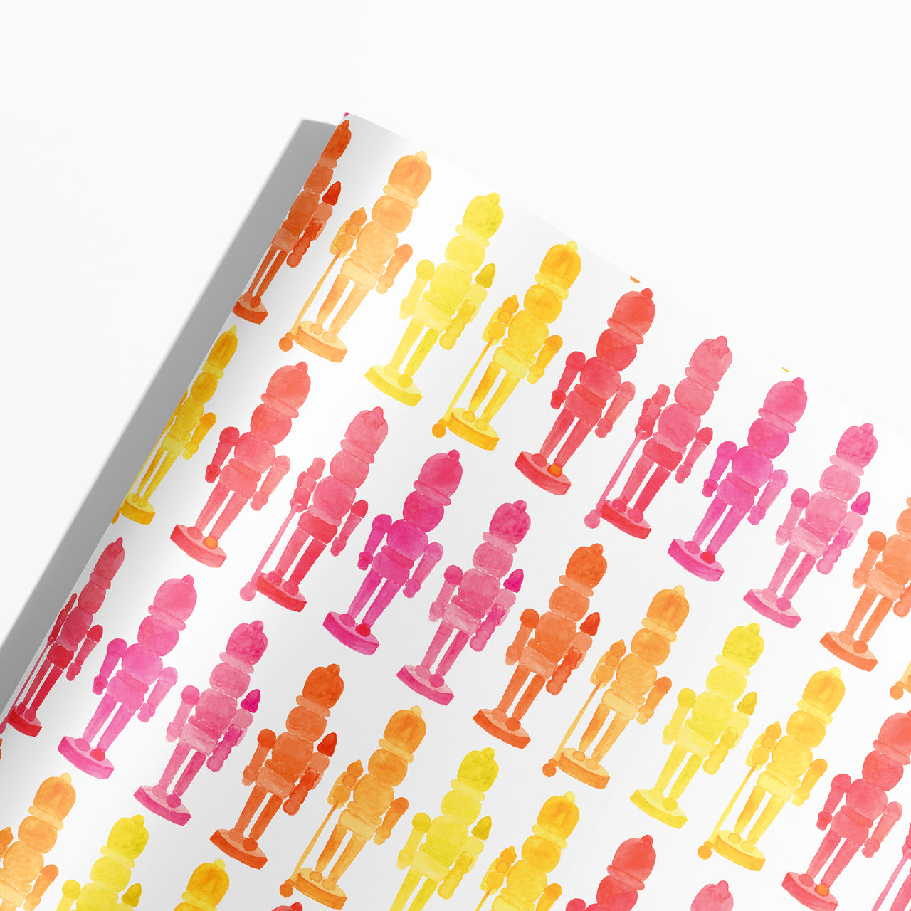 Colorful Nutcrackers Holiday Gift Wrap