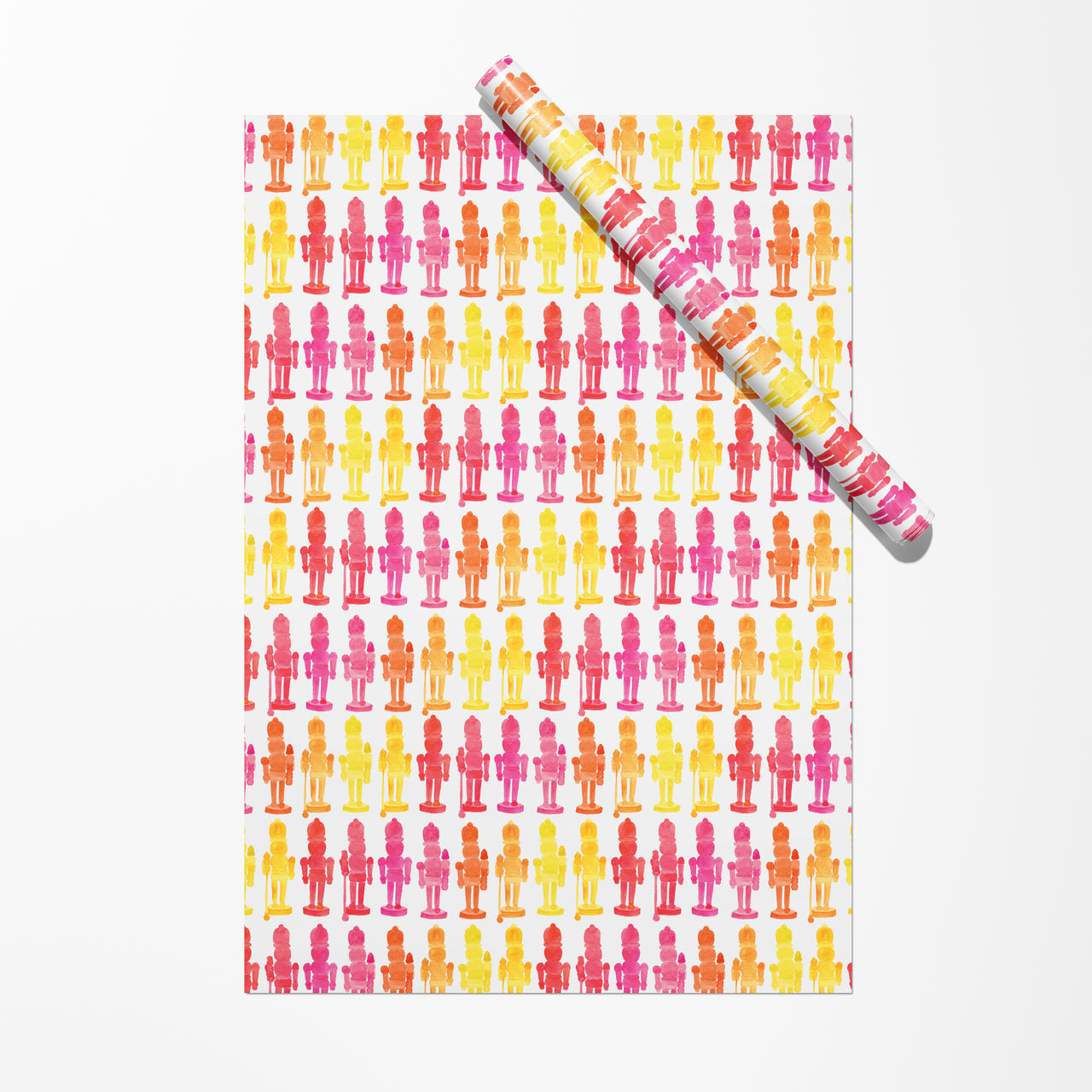Colorful Nutcrackers Holiday Gift Wrap by Gert & Co