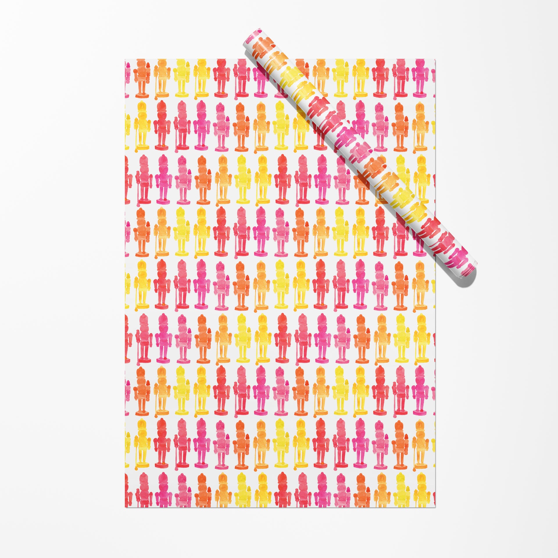 Colorful Nutcrackers Holiday Gift Wrap by Gert & Co
