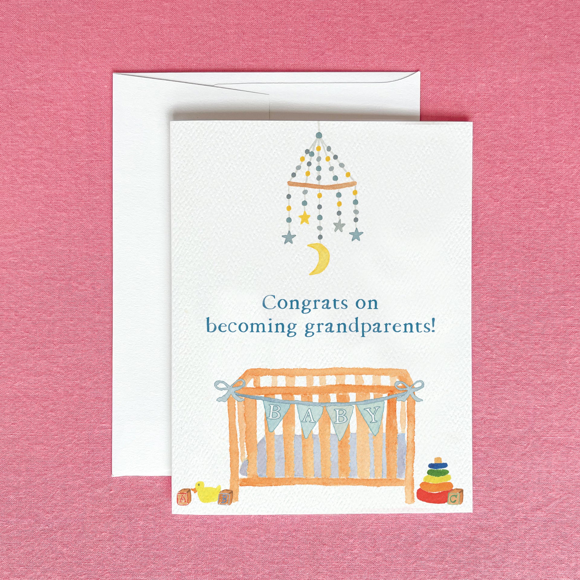 Congrats on Becoming Grandparents Greeting Card by Gert & Co