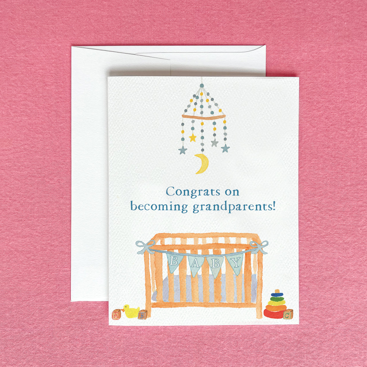 Congrats on Becoming Grandparents Greeting Card by Gert & Co