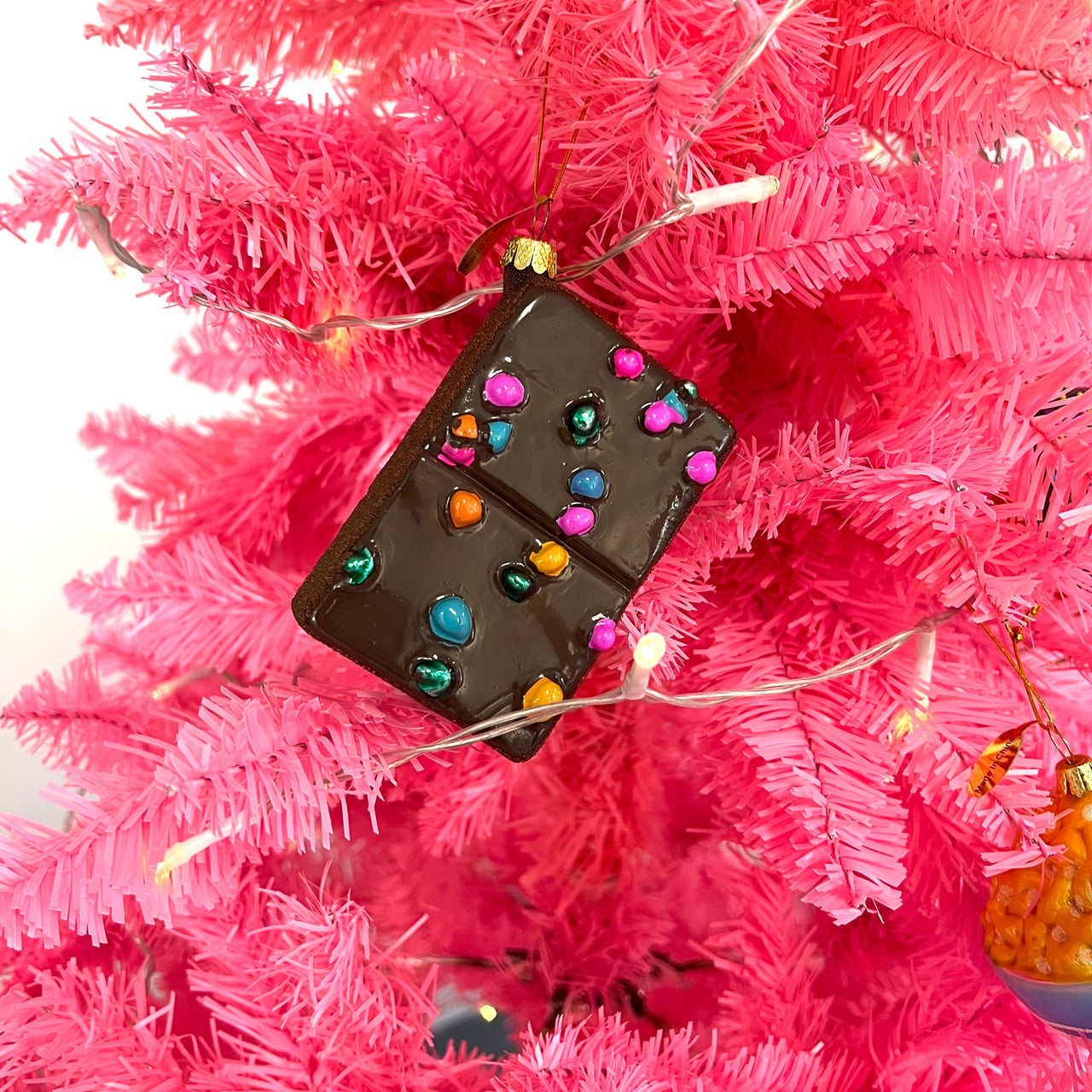 Cosmic Brownie Glass Ornament