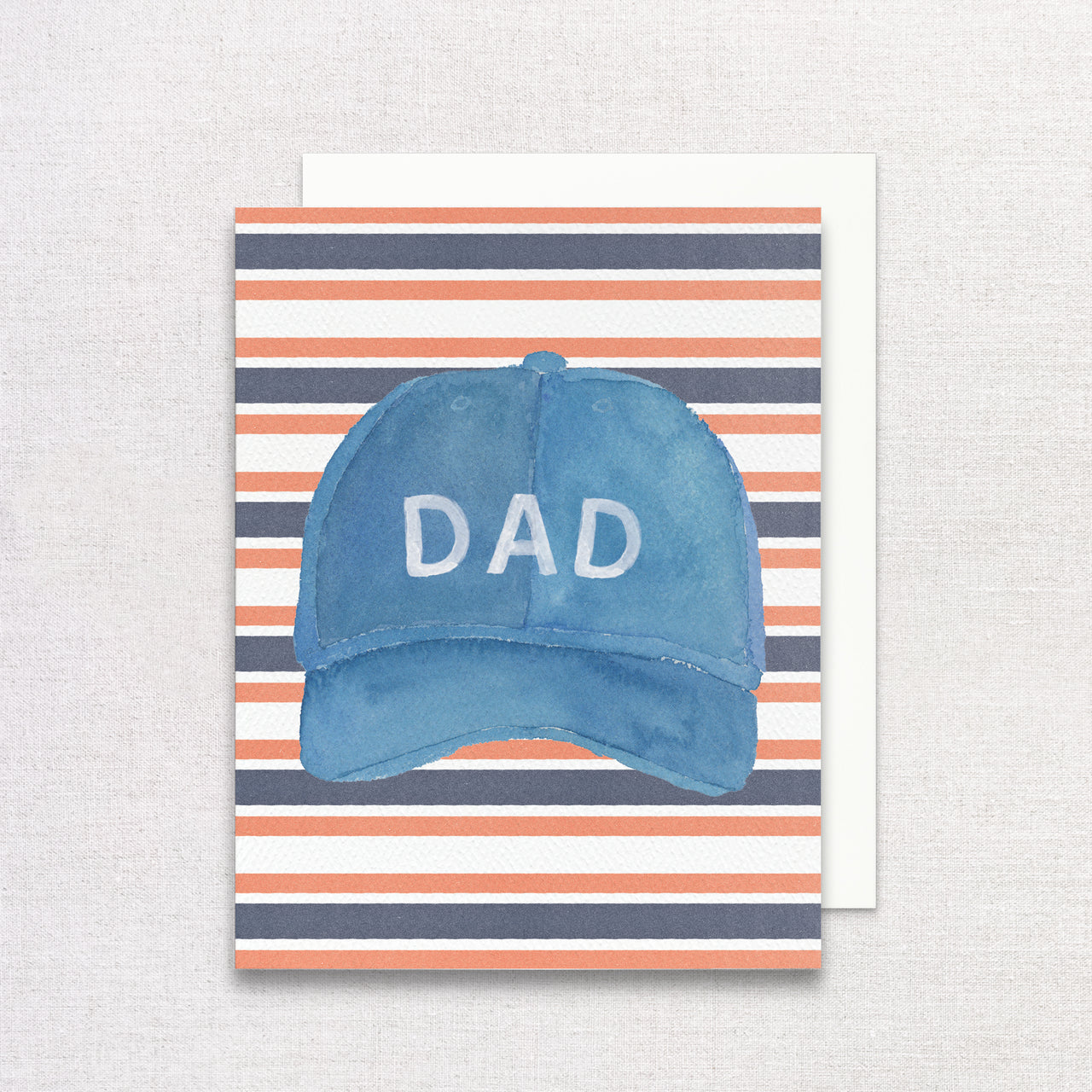 Dad Baseball Hat Greeting Card