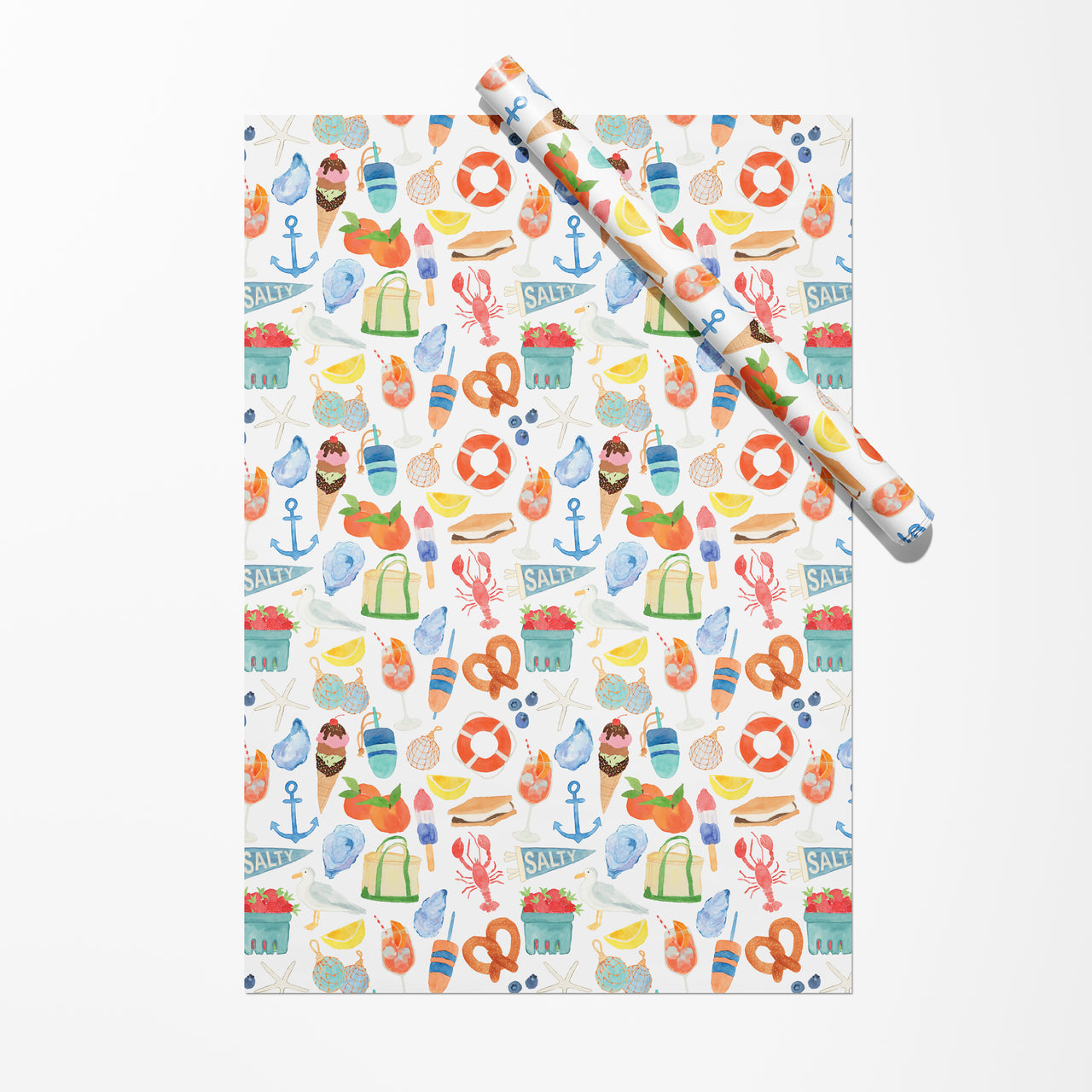 East Coast Summer Icons Gift Wrap