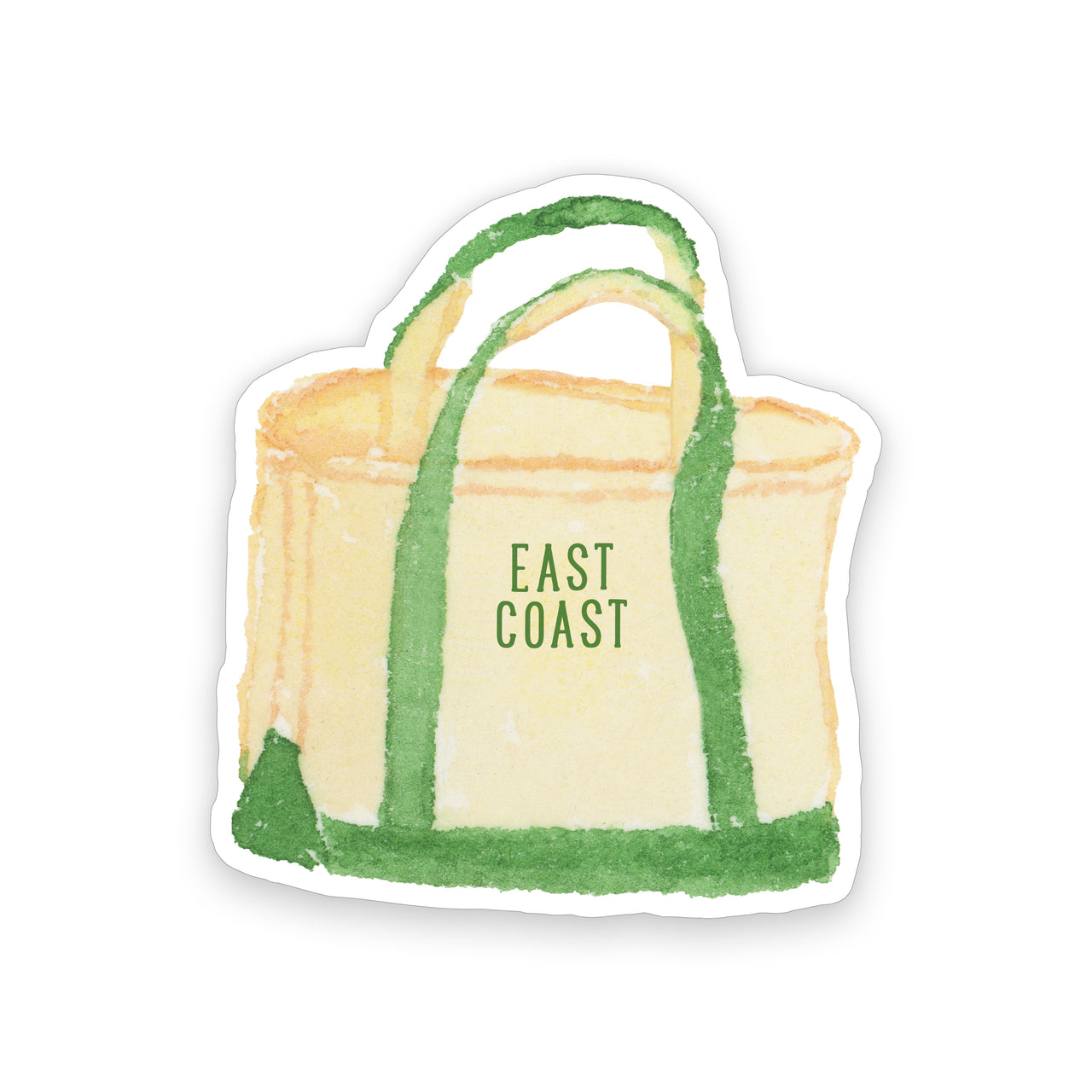 East Coast Tote Bag Sticker