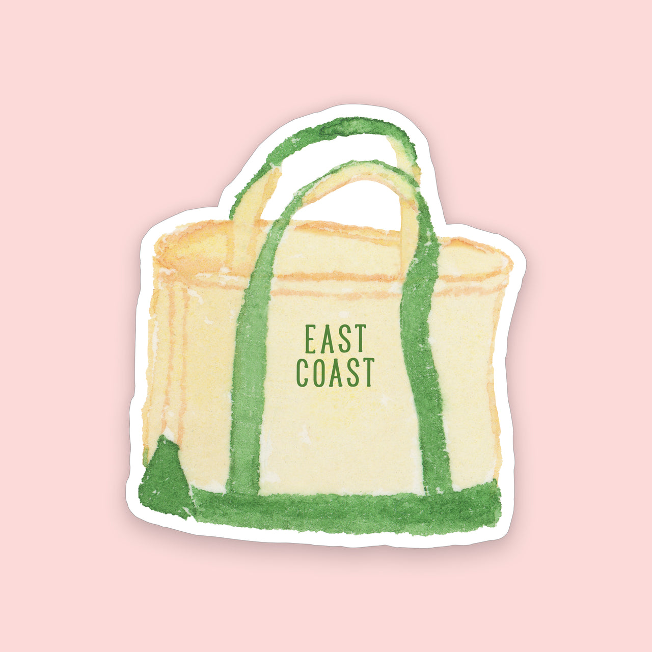 East Coast Tote Bag Sticker