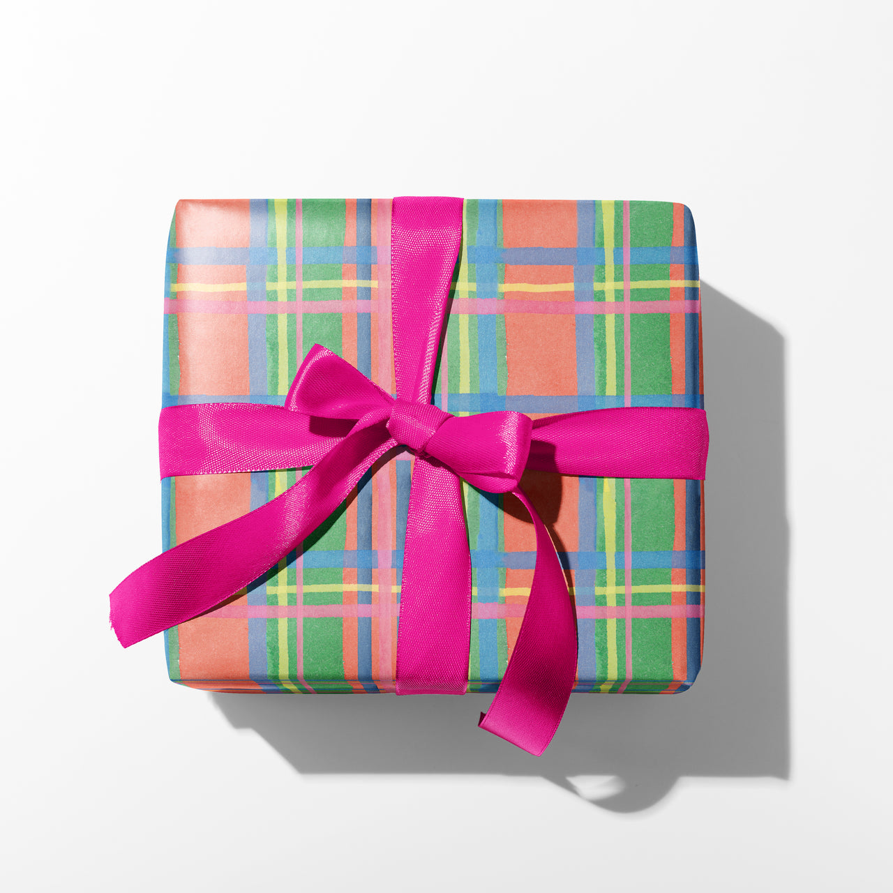 Spring Plaid Gift Wrap