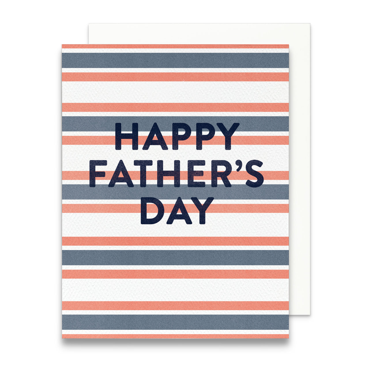 Happy Father's Day Faded Stripes Greeting Card
