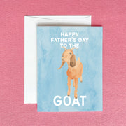 Happy Father's Day to the GOAT Greeting Card by Gert & Co