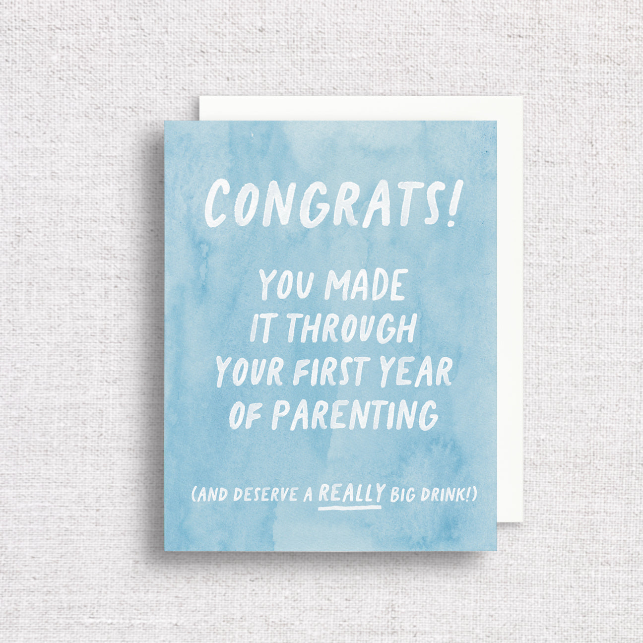 Congrats on Your First Year of Parenting Greeting Card by Gert & Co