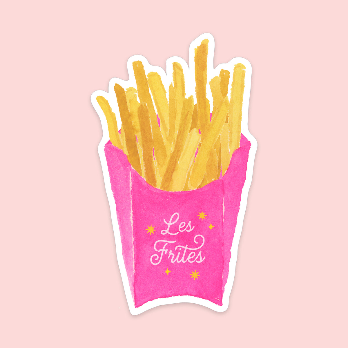 Les Frites French Fries Sticker
