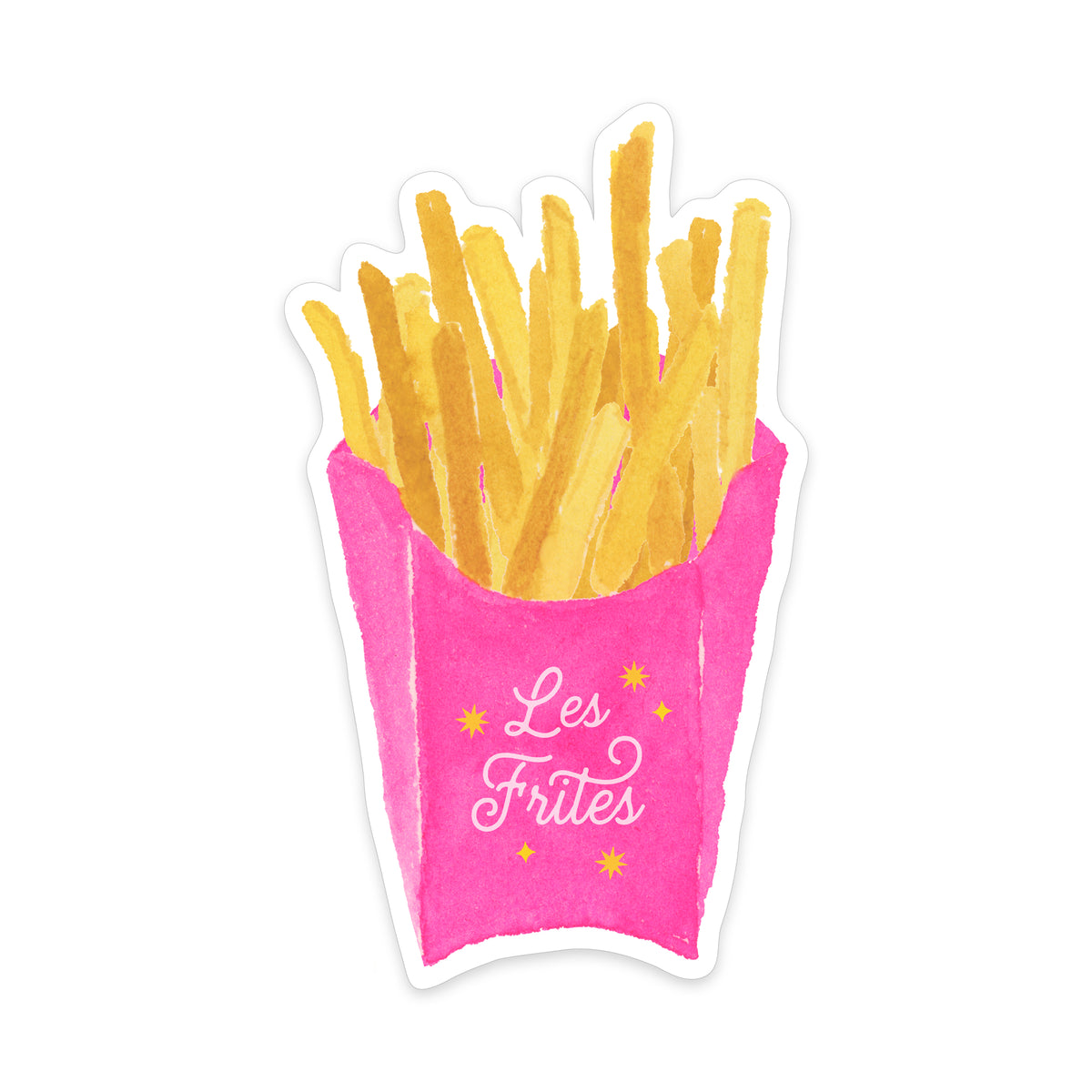 Les Frites French Fries Sticker