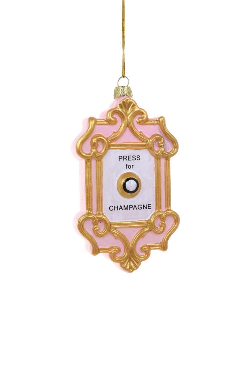 Press for Champagne Glass Ornament