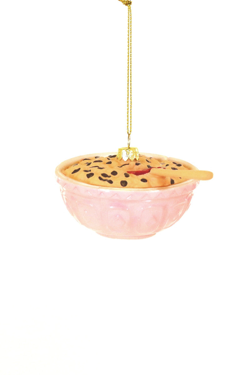 Bowl of Cookie Dough Glass Ornament