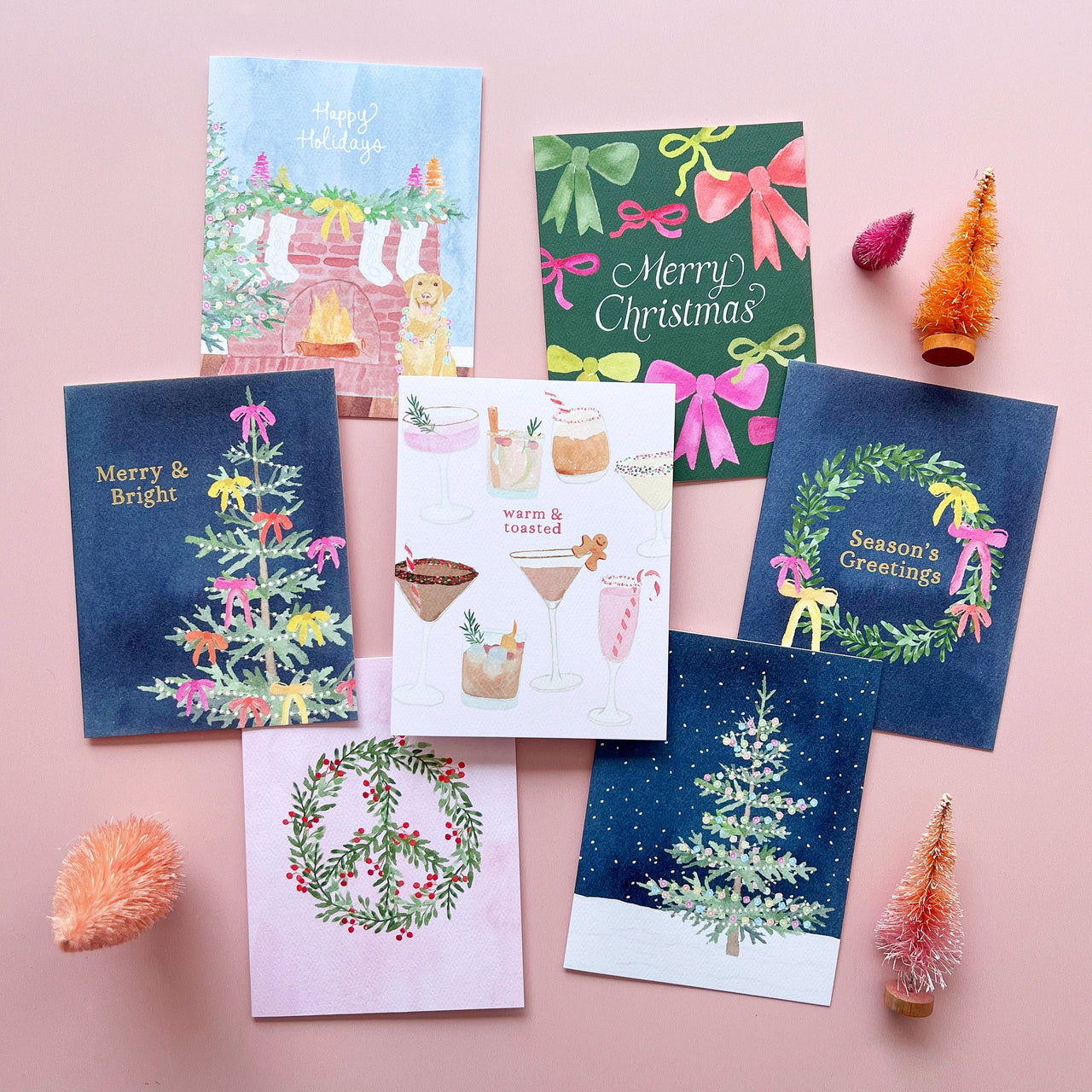 Whimsical Christmas Tree Greeting Card