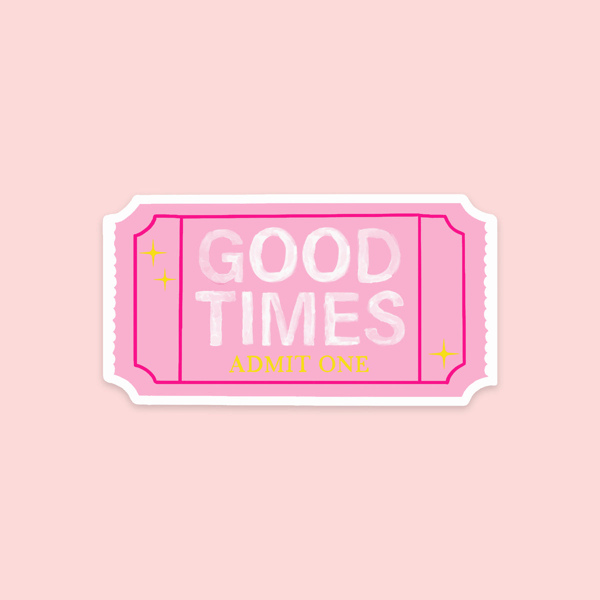 Good Times Raffle Ticket Sticker