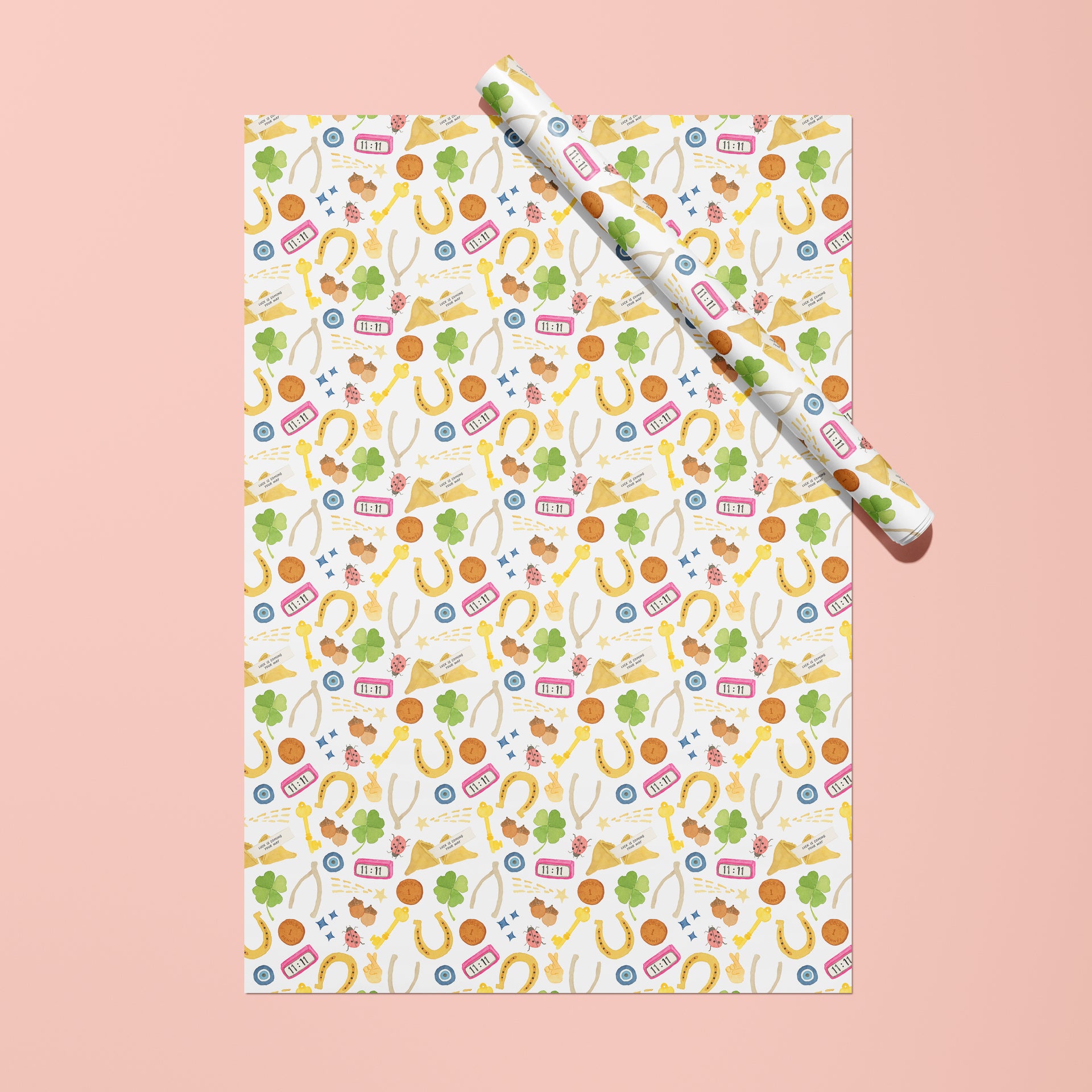 Good Luck Charms Gift Wrap by Gert & Co