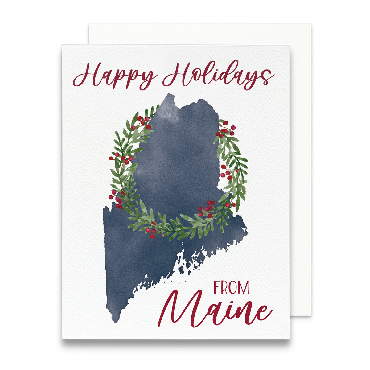 Happy Holidays from Maine Greeting Card