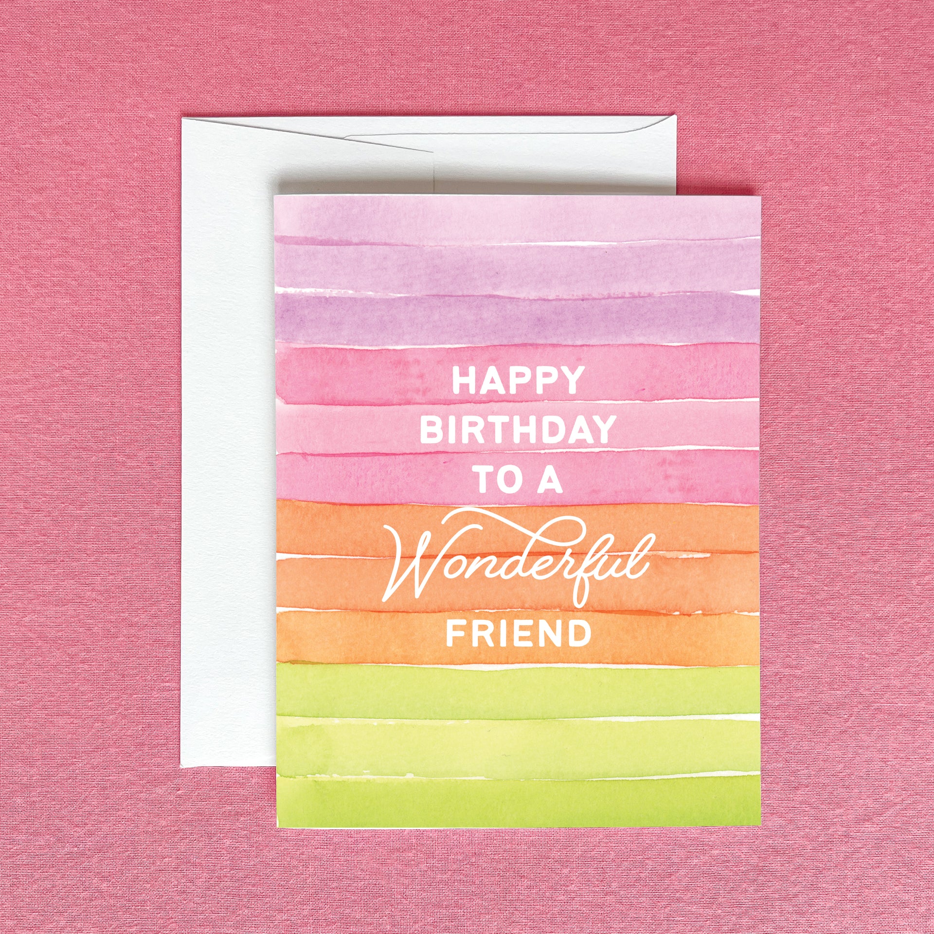 Happy Birthday to a Wonderful Friend Greeting Card by Gert & Co