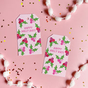 Happy Holly Days Holiday Gift Tags by Gert & Co
