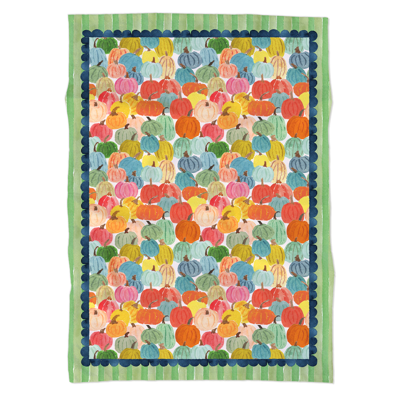 Harvest Pumpkins Tea Towel
