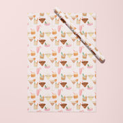 Holiday Cocktails Gift Wrap by Gert & Co