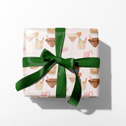 Holiday Cocktails Gift Wrap by Gert & Co