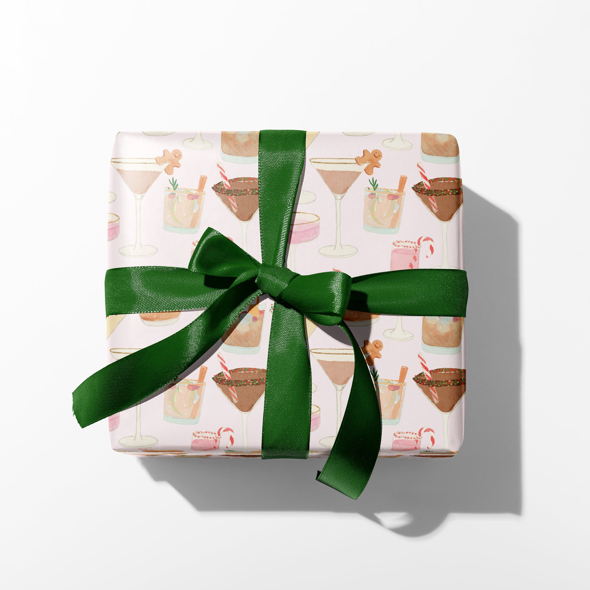 Holiday Cocktails Gift Wrap by Gert & Co
