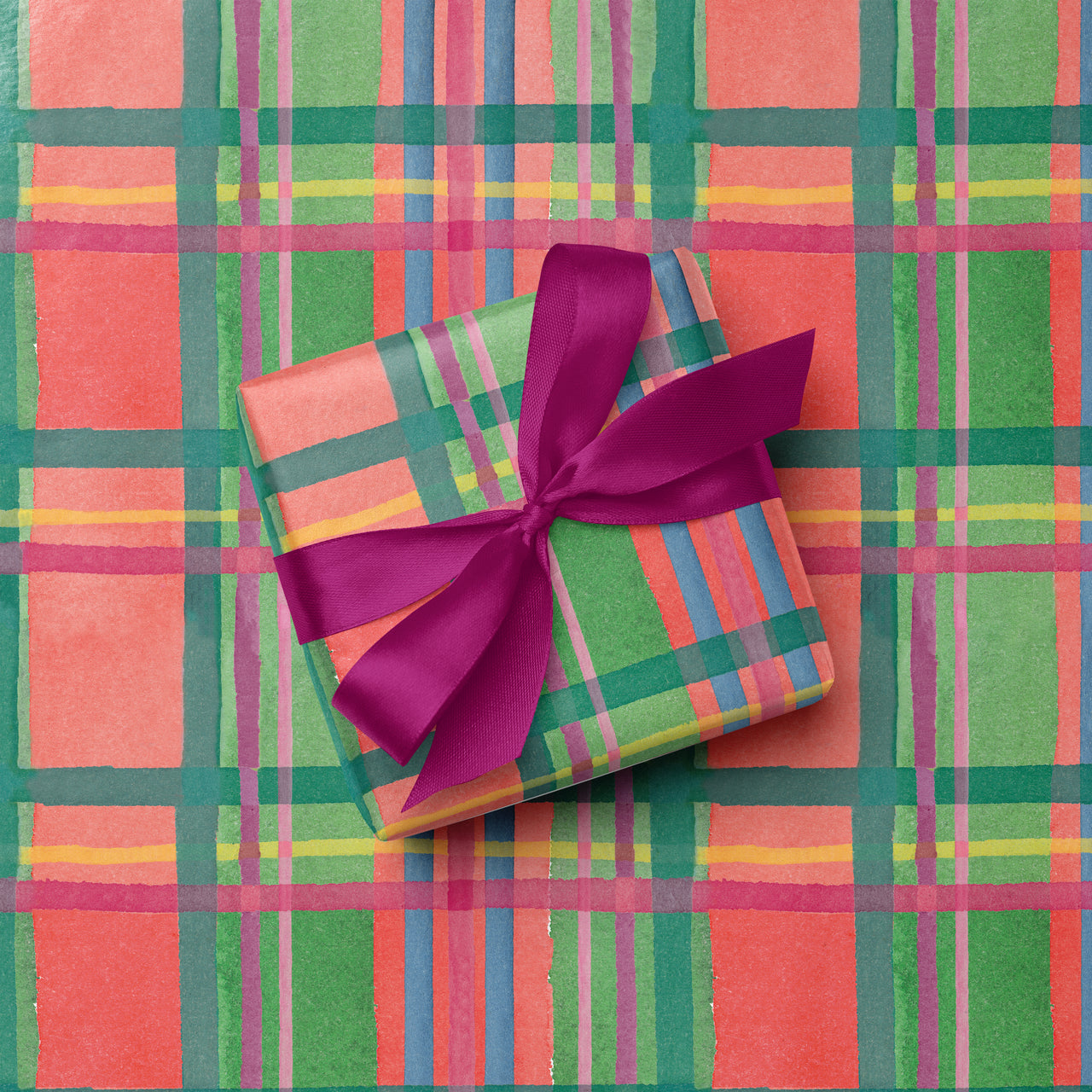 Holiday Plaid Gift Wrap