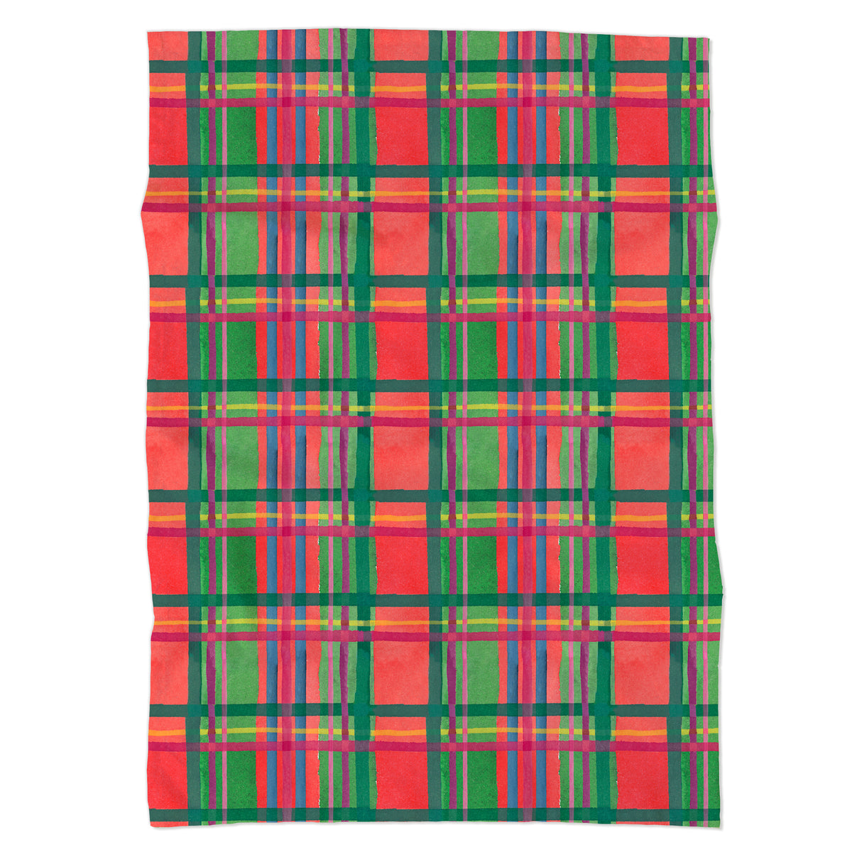 Holiday Plaid Tea Towel