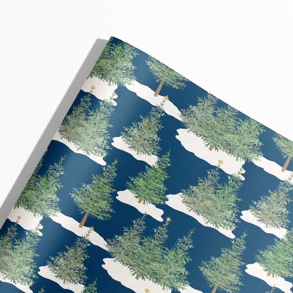 Woodland Trees Holiday Gift Wrap
