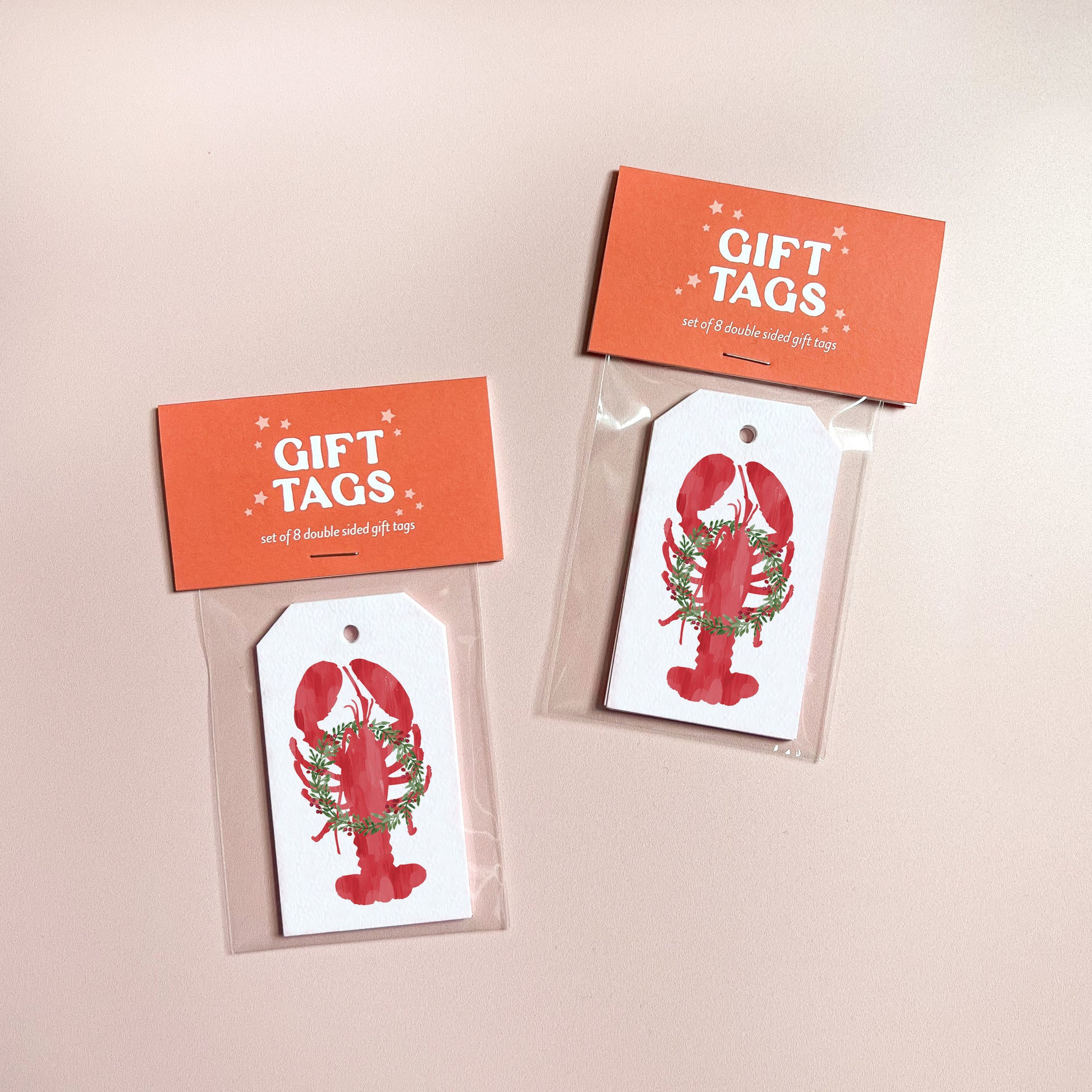 Maine Holiday Lobster Gift Tags by Gert & Co