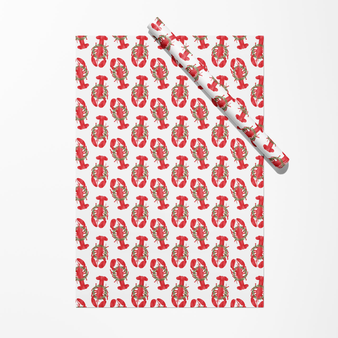 Holiday Lobster Gift Wrap by Gert & Co