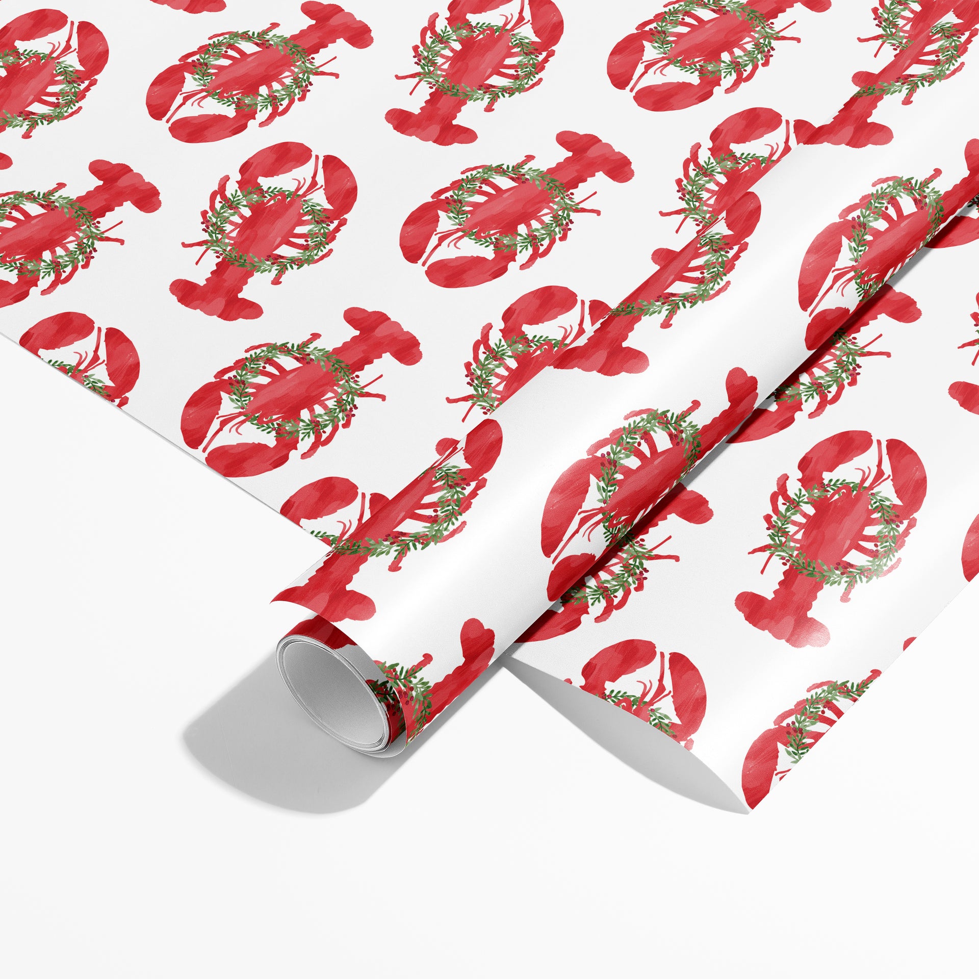 Holiday Lobster Gift Wrap by Gert & Co