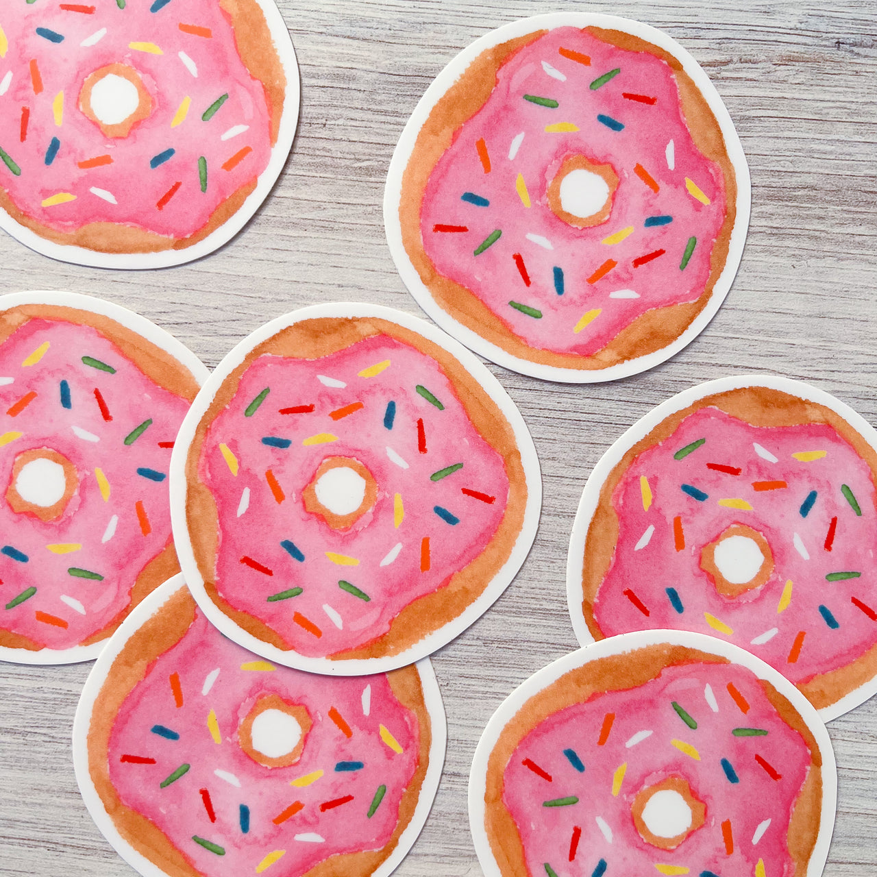 Pink Frosted Donut Sticker by Gert & Co