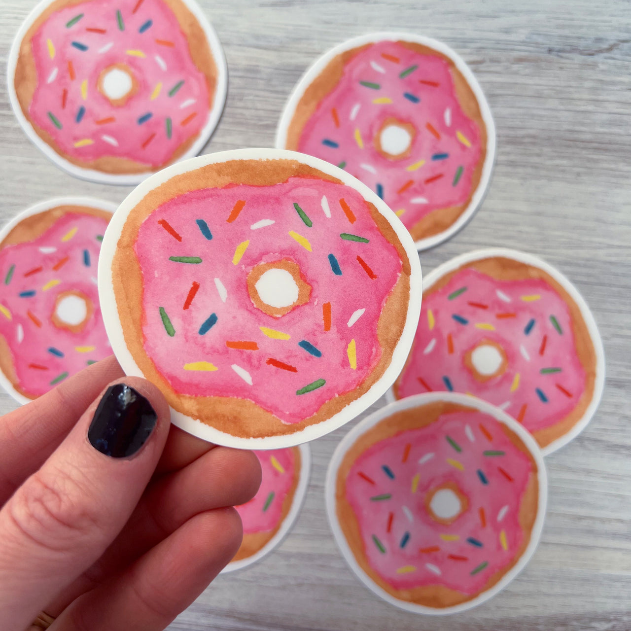 Pink Frosted Donut Sticker by Gert & Co