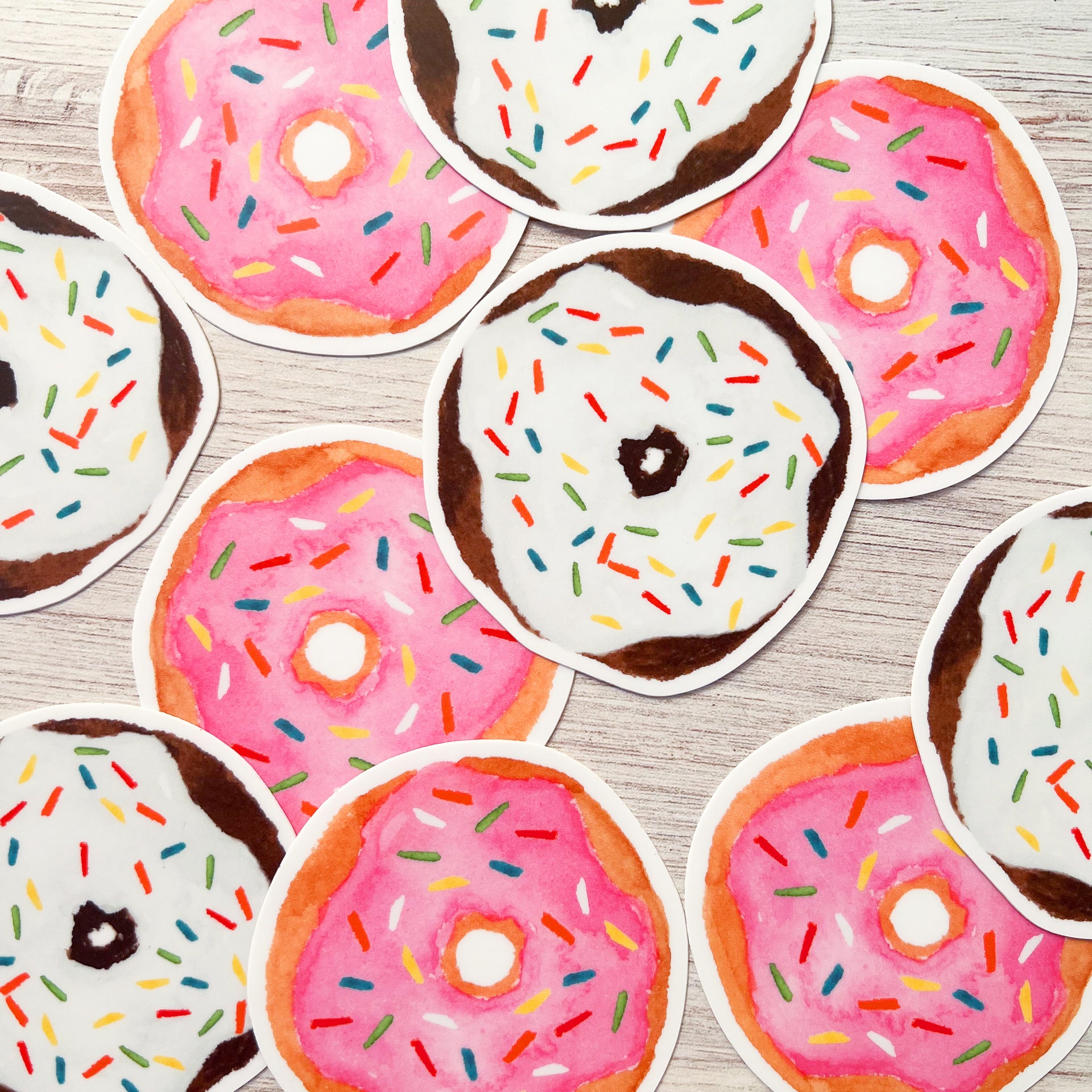 Pink Frosted Donut Sticker by Gert & Co