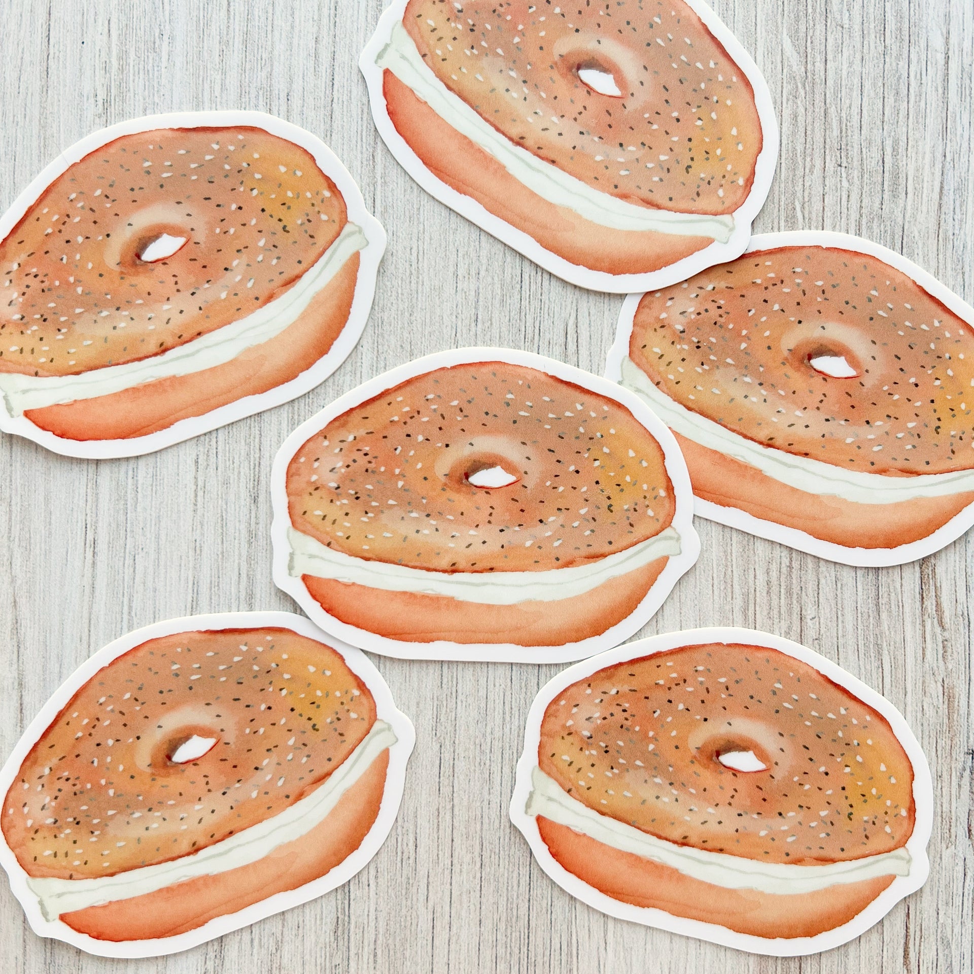 Bagel and Cream Cheese Sticker by Gert & Co